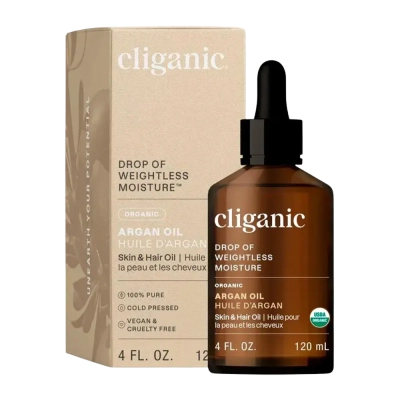 Óleo de Argan Orgânico 100% Puro, 120ml, Cliganic