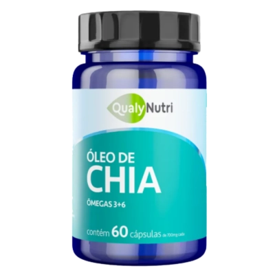 Óleo de Chia, 700mg, 60 Cápsulas, QualyNutri