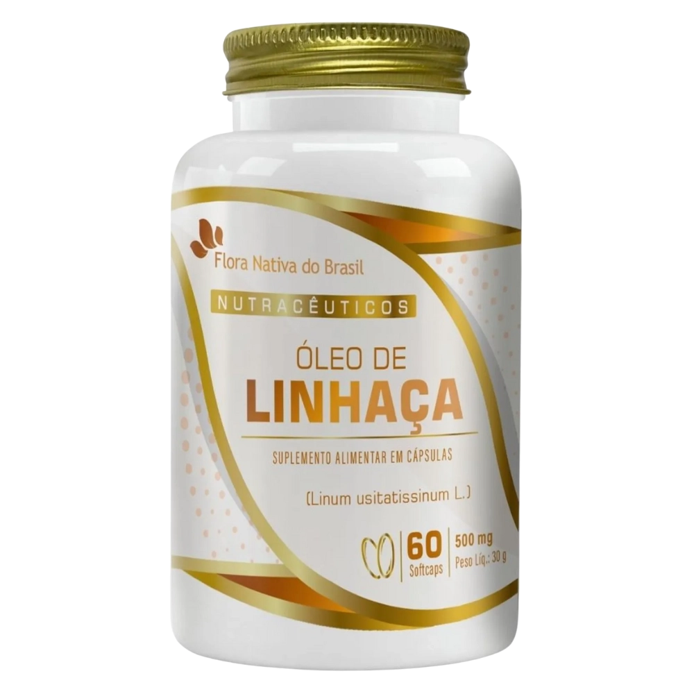  Óleo de Linhaça 60 Cápsulas - Flora Nativa do Brasil