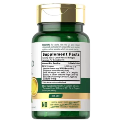 Óleo de Orégano 3000mg, 150 Cápsulas, Carlyle