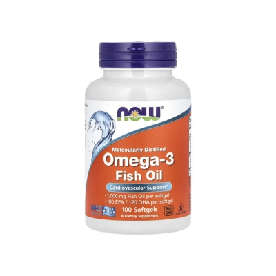 Ômega-3, 1000mg, 180 EPA/120 DHA, 100 Cápsulas, Now