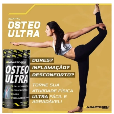 Osteo Ultra, Com Sultato de glucosamina, condroitina e MSM, 120 Cápsulas, Adaptogen