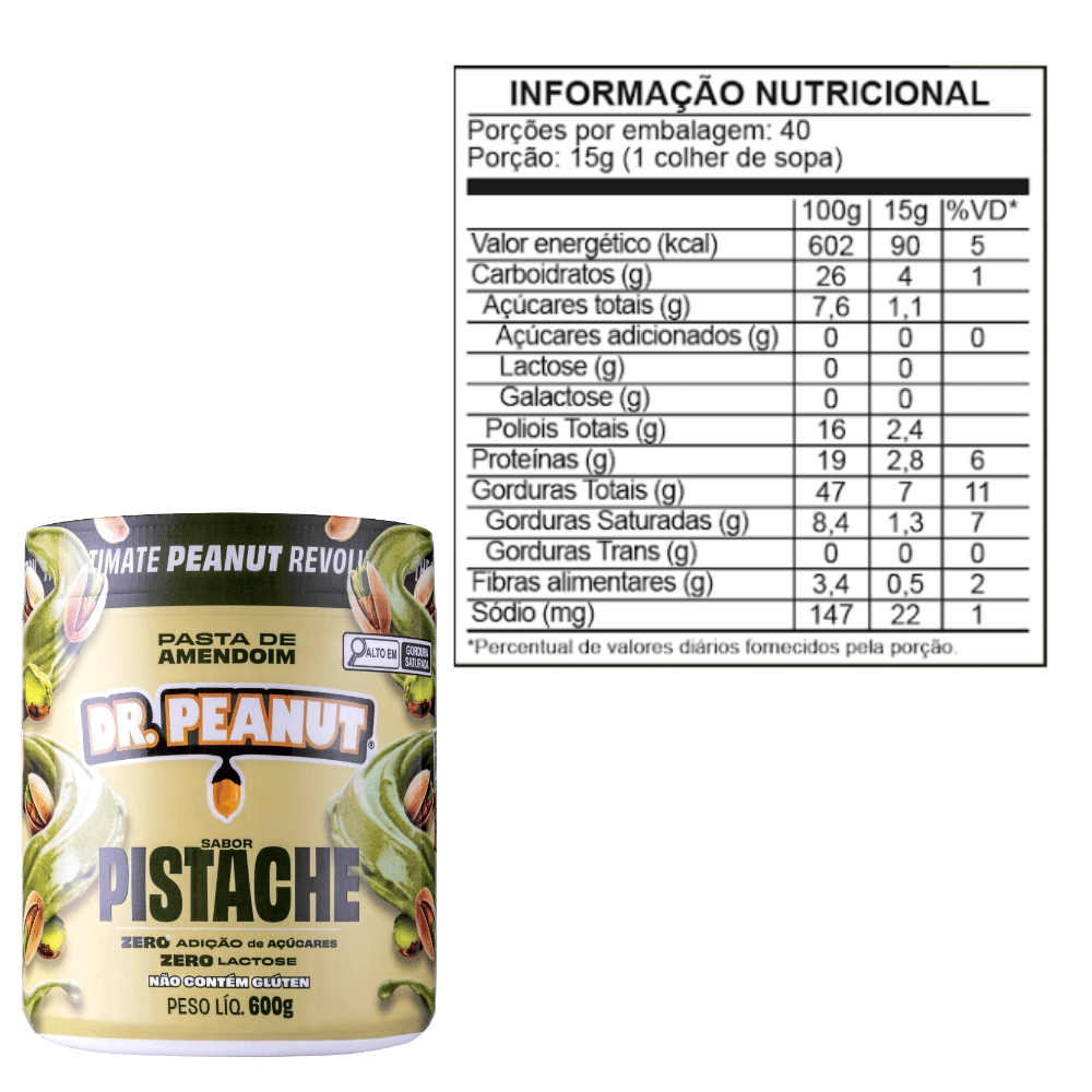 Pasta de amendoim sabores, 600g - Dr Peanut 
