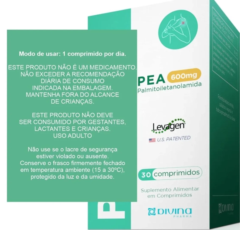 Peaflan 600mg, 30 Comprimidos, Divina Pharma