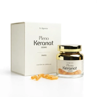 Pleno Keranat, (Aumenta o metabolismo capilar) 300Mg, 30 Capsulas, Alquimia