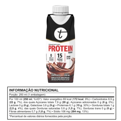 PowerFuel Whey Protein UHT – Proteína Pronta, Sem Lactose, 3 Unidades 250ml – Trustfuel