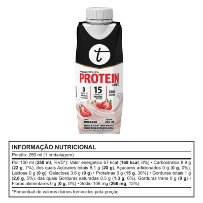 PowerFuel Whey Protein UHT – Proteína Pronta, Sem Lactose, 3 Unidades 250ml – Trustfuel