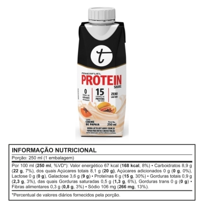PowerFuel Whey Protein UHT – Proteína Pronta, Sem Lactose, 3 Unidades 250ml – Trustfuel