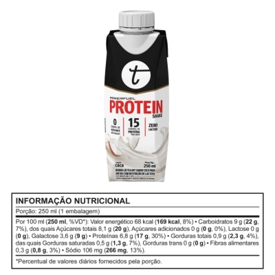 PowerFuel Whey Protein UHT – Proteína Pronta, Sem Lactose, 3 Unidades 250ml – Trustfuel