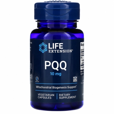 PQQ 10mg Pyrroloquinoline Quinone, Cápsulas Opções, Life Extension