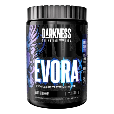 Pré-treino Com Dobro De Cafeína Évora XT Sabores, 300g - Darkness