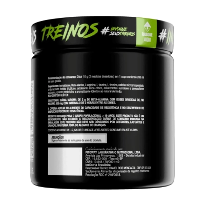 Pré Treino, Diabo Verde Pre-Workout, 150g Sabores, FTW