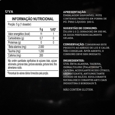 Pré Treino Evora Pw Sabores, 300G - Darkness