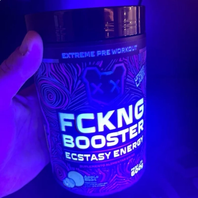 Pré-Treino Fckng Booster Ecstasy Energy, Sabores, 600g - Under Labz