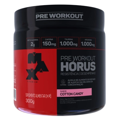 Pré Treino Horus, Sabores 300g - Max Titanium 