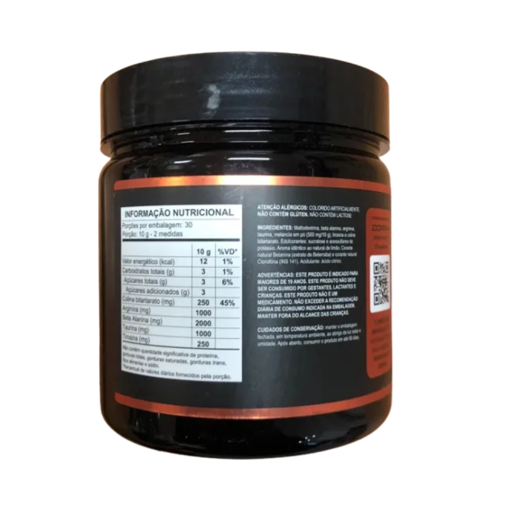 Pré Treino Impulse N.O, 300g Sabor Limao, Dorph 
