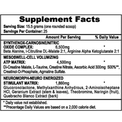 Pré Treino Mesomorph, Sabores, 388g, APS Nutrition