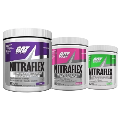 Pré-Treino Nitraflex, 300g Sabores, GAT Sport Pré-Treino Nitraflex, 300g Sabores, GAT Sport