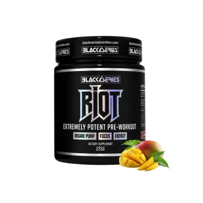Pré Treino Riot, 225g, Black Series