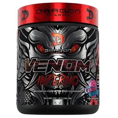 Pré treino Venom Inferno, Sabores, 280g - Dragon Pharma