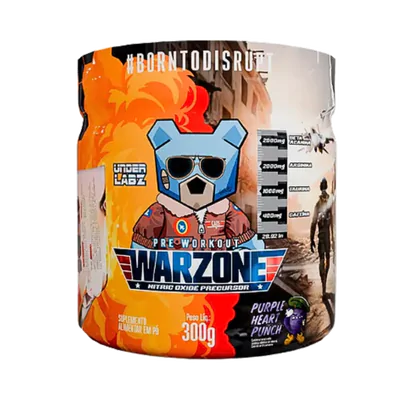 Pré Workout Warzone, Sabores, 300g - Under Labz 