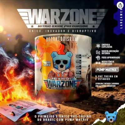 Pré Workout Warzone, Sabores, 300g - Under Labz 