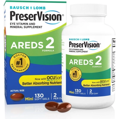 PreserVision, Vitaminas e Minerais para os Olhos Areds 2, Opções, Bausch & Lomb