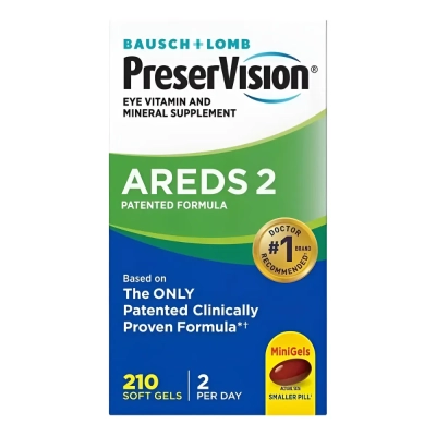 PreserVision, Vitaminas e Minerais para os Olhos Areds 2, Opções, Bausch & Lomb