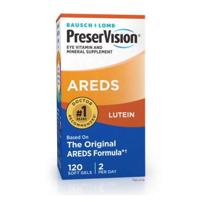 PreserVision Vitaminas e Minerais para os Olhos Areds 2, Com Luteina, 120 Cápsulas, Bausch & Lomb PreserVision Vitaminas e Minerais para os Olhos Areds 2, Com Luteina, 120 Cápsulas, Bausch & Lomb