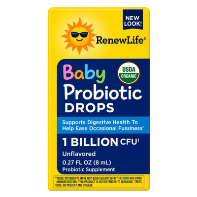 Probiotic Drops Kids, Probióticas para Bebês 1 bilhão CFU, 8ml, Renew Life