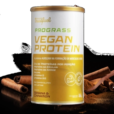 Prograss, Vegan Protein, 490g Sabores - Trustfuel