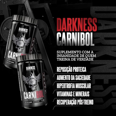 Proteína Isolada de Carne 900g Carnibol, Sabores - Darkness