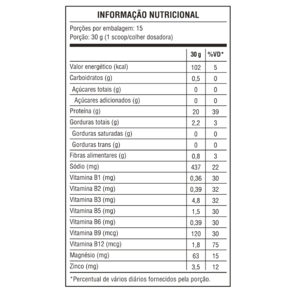 Proteína Vegetal, Caixa com 15 Saches, 30g cada, Sabores, Ocean Drop