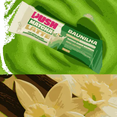 Push Matcha Latte 3 Sachês 9g – Energia Natural | Push & Pow