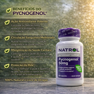 Pycnogenol, 50mg, 60 Cápsulas, Natrol