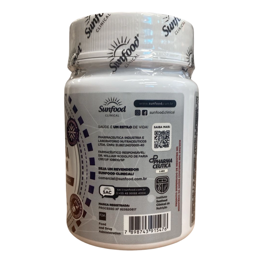 Quitosana + Psyllium 880 mg, 60 Cápsulas - Sunfood