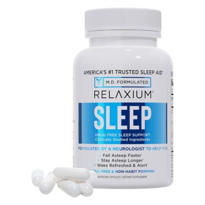 Relaxium Gentle Sleep (Melatonin 5 mg), 60 cápsulas veganas, MD Formulated