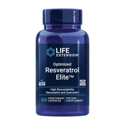 Resveratrol Otimizado, com Quercetina 250mg, 60 Cápsulas, Life Extension Resveratrol Otimizado, com Quercetina 250mg, 60 Cápsulas, Life Extension