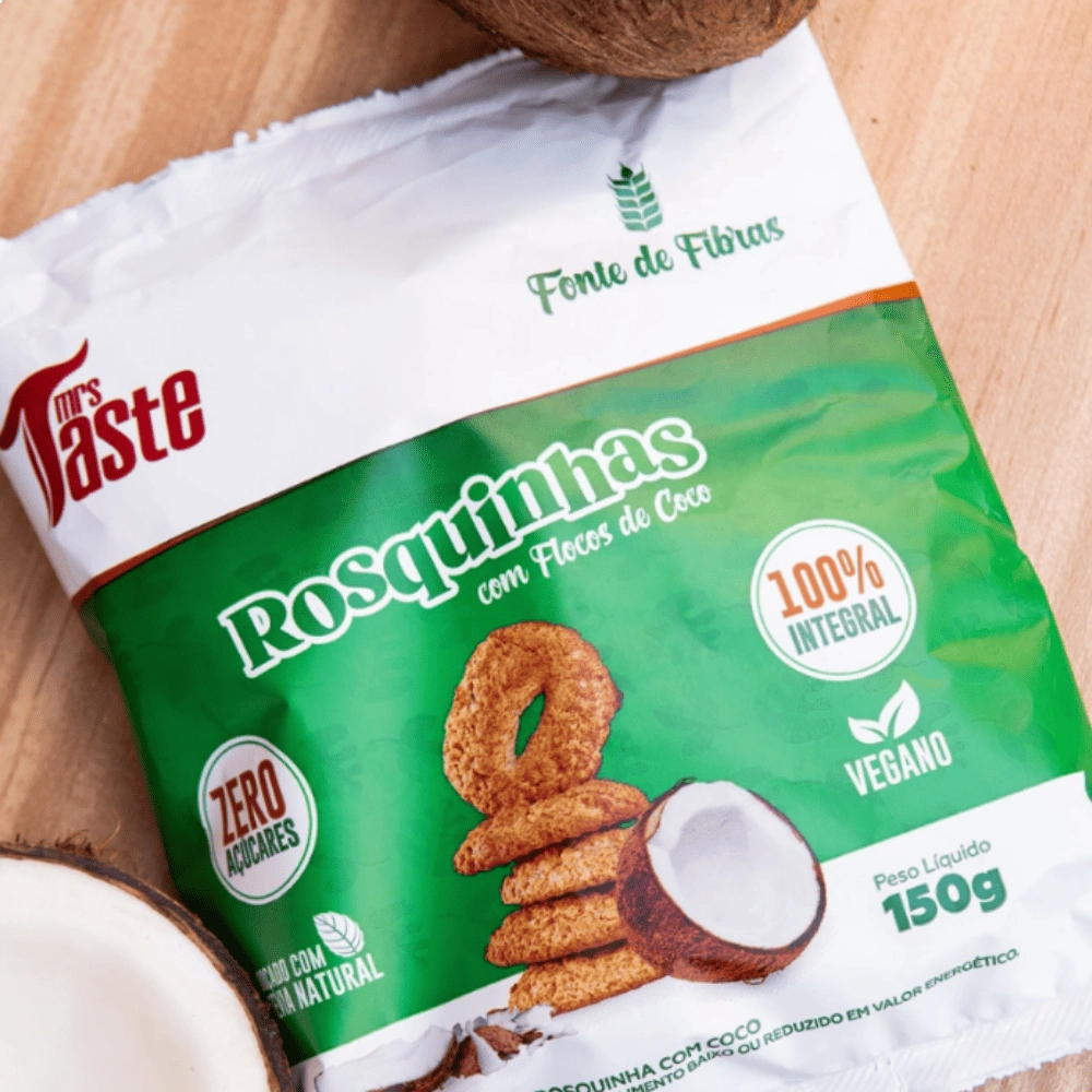 ROSQUINHA INTEGRAL SABORES 150G - MRS TASTE