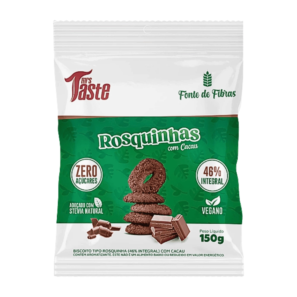 ROSQUINHA INTEGRAL SABORES 150G - MRS TASTE