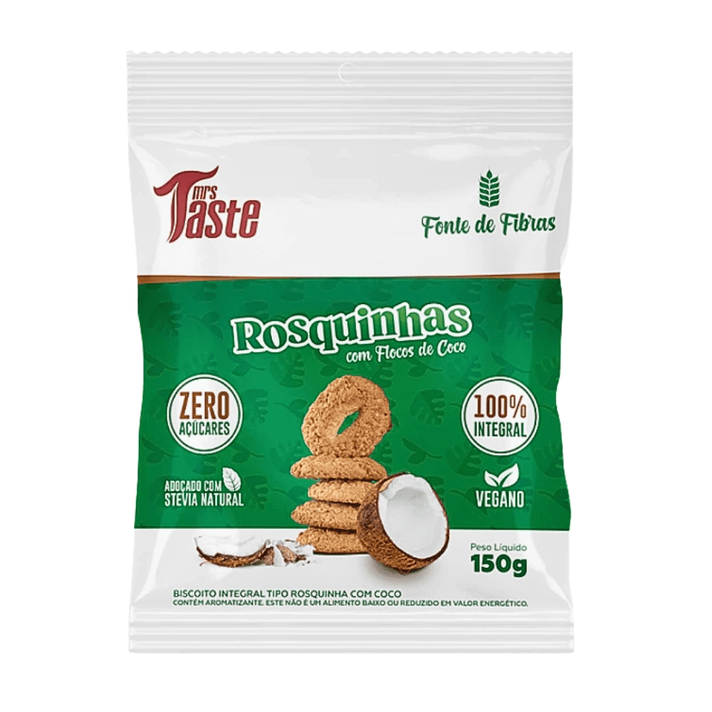 ROSQUINHA INTEGRAL SABORES 150G - MRS TASTE