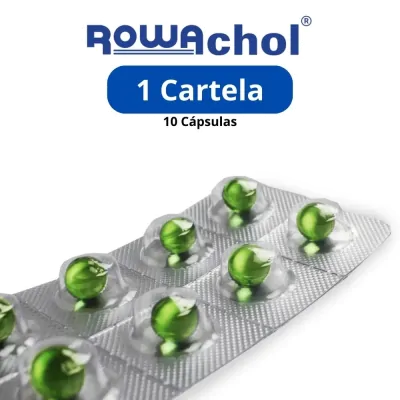 ROWACHOL, Auxilio para Eliminar Pedras na Vesícula, 50 Cápsulas, Rowa
