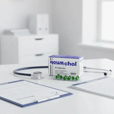 ROWACHOL, Auxilio para Eliminar Pedras na Vesícula, 50 Cápsulas, Rowa