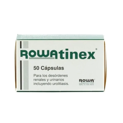 Rowatinaex,  Tratamento de Urolitíase e doenças renais e Urinárias,50 Cápsulas, Rowa