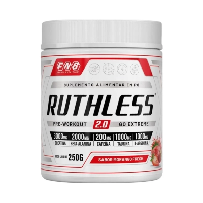 Ruthless 2.0 Pré Treino 250g, Sabores, FNB Sports