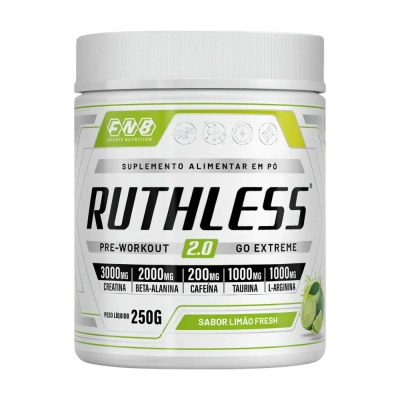 Ruthless 2.0 Pré Treino 250g, Sabores, FNB Sports