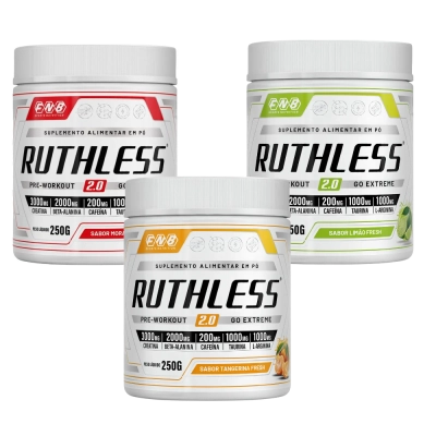 Ruthless 2.0 Pré Treino 250g, Sabores, FNB Sports