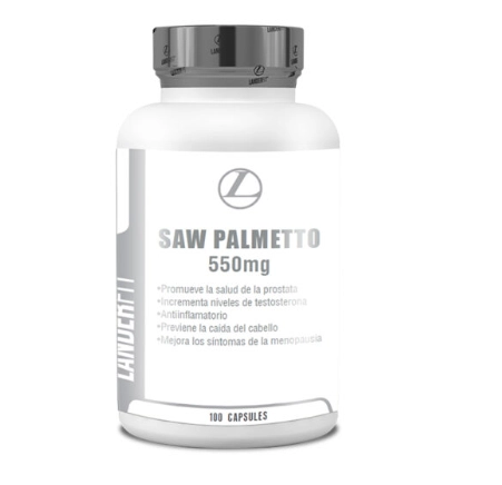 Saw Palmetto 550mg, 100 Cápsulas, LanderFit