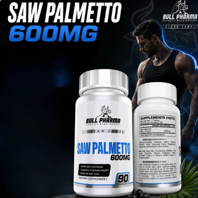 Saw Palmetto 600mg, 90 Comprimidos, Bull Pharma