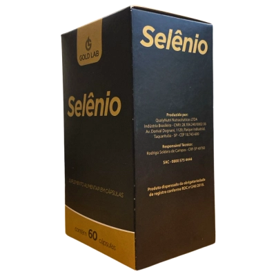 Selênio Suplemento Alimentar 60 Cápsulas - Gold Lab